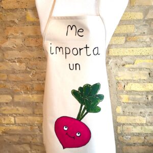 delantal de cocina pintado a mano, delantal de cocina, delantal pintado a mano, hand painted apron, apron