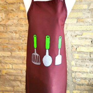 Delantal de cocina pintado a mano