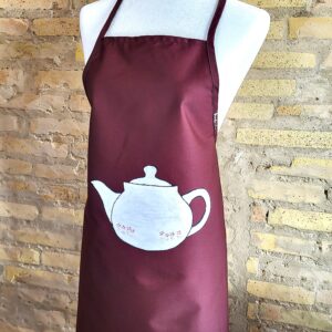 Delantal de cocina pintado a mano
