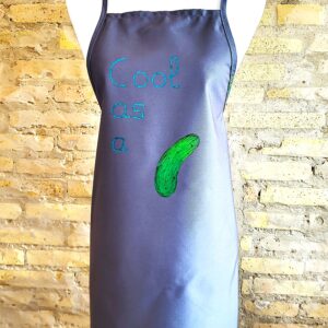 delantales de cocina pintados a mano, delantales pintados, delantales originales, hand painted apron