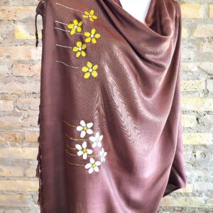 pañuelos originales, pañuelos personalizados, pañuelos pintados a mano, pashminas, pashmina pintada a mano, hand painted pashmina