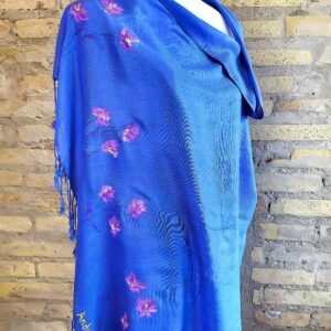pañuelos pintados a mano, pañuelos personalizados, pashminas pintadas a mano, hand painted pashminas