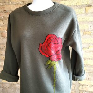 sudadera pintada a mano, sudadera pintada, sudadera original, sudadera personalizada
