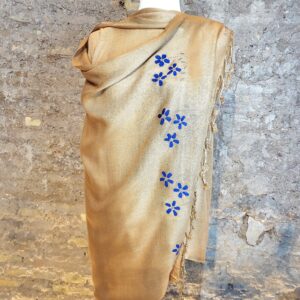 pashmina pintada a mano, pañuelo pintado a mano, hand painted pashmina