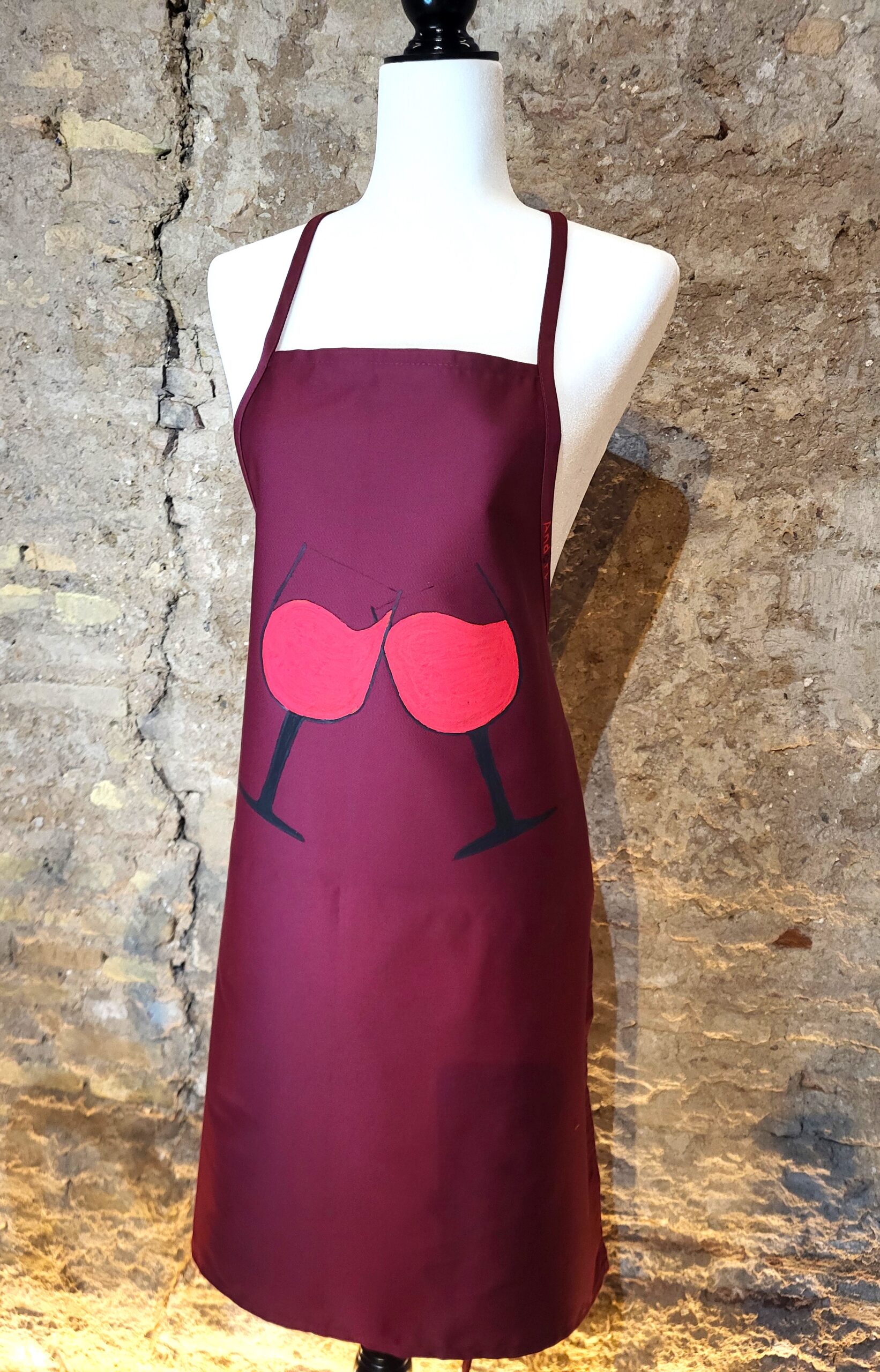 delantales de cocina pintados a mano, delantal de cocina, hand painted apron