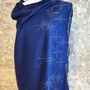 pañuelo pintado a mano, pañuelos originales, pashminas pintadas a mano, hand painted pashmina