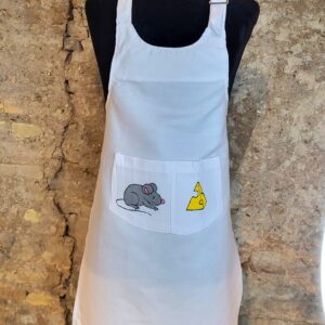delantal de cocina de niño, delantales pintados a mano, hand painted apron