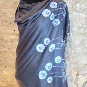 jerseys pintados a mano, pashminas pintadas a mano, pashminas originales, hand painted pashminas