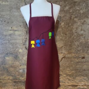 delantales pintados a mano, delantales falleros, delantalesvalencia, hand painted apron