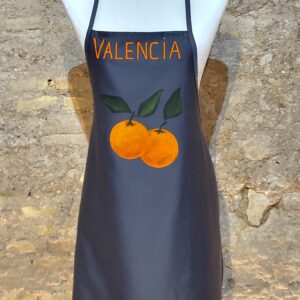 delantales pintados a mano, delantales cocina pintados, hand painted apron