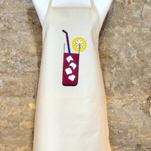 delantal pintado a mano, delantal de cocina pintado, delantales personalizados, hand painted apron
