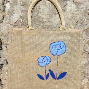 bolso pintado a mano, capazo pintado a mano, hand painted bag