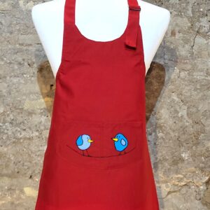 delantal de niño pintado a mano, delantal de niño pintado, pintado a mano, hand painted apron kids