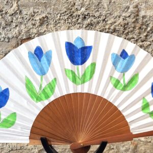 abanico pintado a mano, abanico artesanal, abanicos originales, pintado a mano, hand painted fan