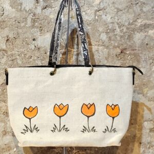 bolso pintado a mano, capazo pintado a mano, bolsos originales, hand painted bag